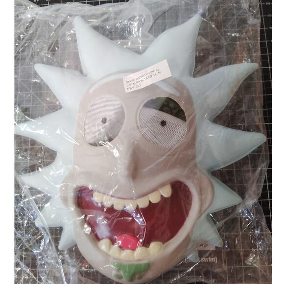 Teen Boys Rick Costume - Rick and Morty Size XL (14-16) Halloween Multi-Colored - Picture 3 of 11